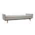 Duplexo Styletto Sofa Bed With Armrests / Dark Wood